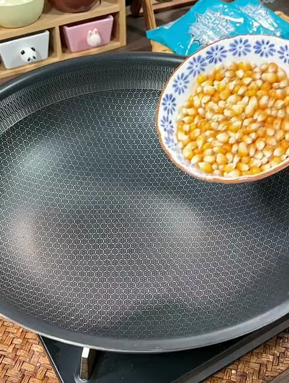简易爆米花制作过程~
