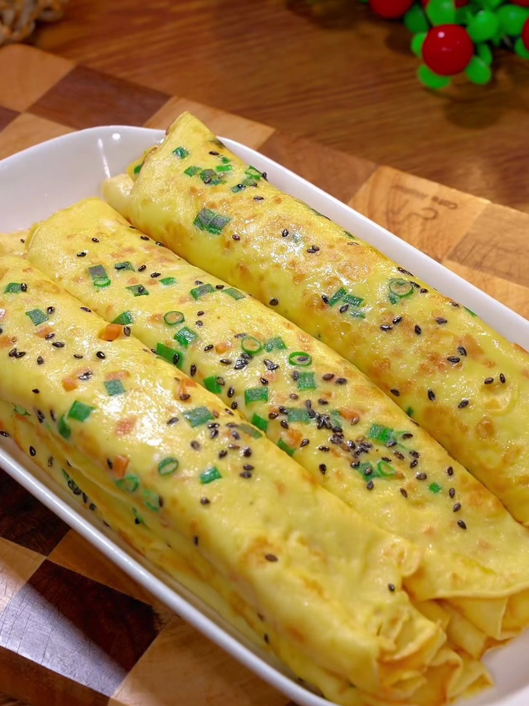 孩子的早餐既要简单又得有营养,你就像我这样做几个煎饼