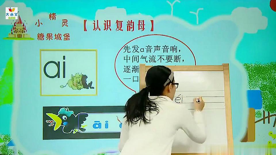 [图]幼小衔接:有趣的拼音学习视频(五)复韵母ai ei ui