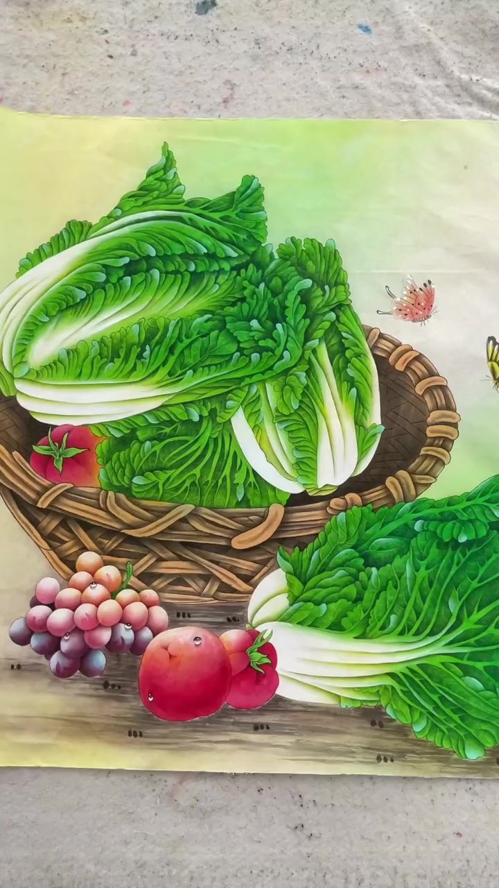 画一幅百财图……