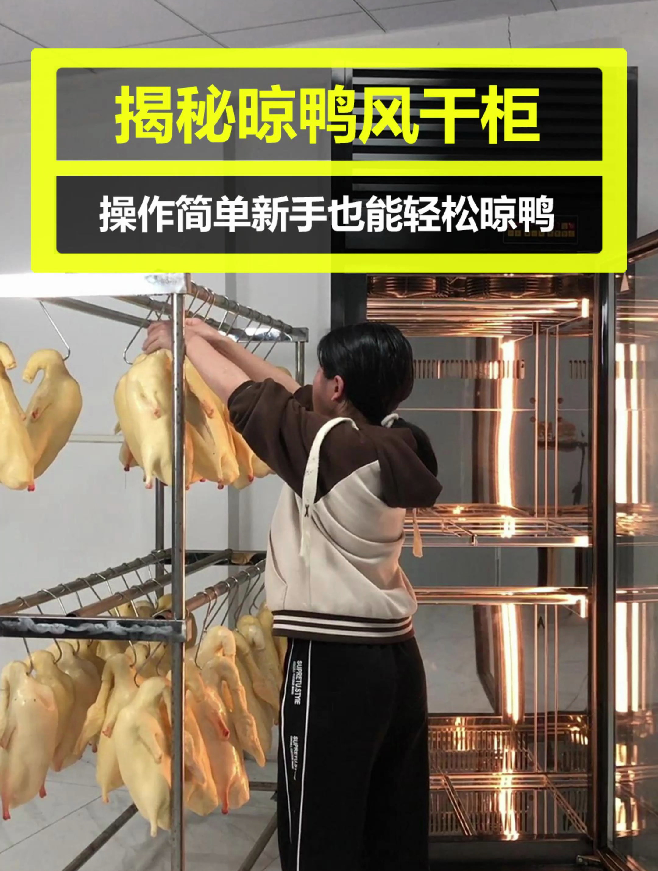 熟手工资高,新手培训周期长,怎么办?来看看这款晾鸭风干柜