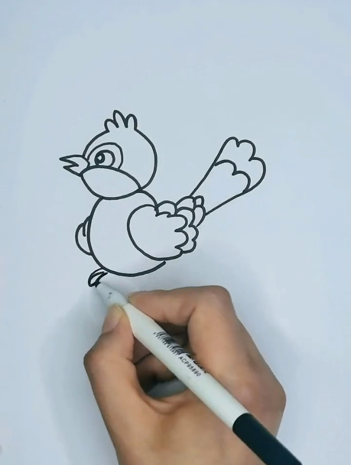 小鸟儿童简笔画教程