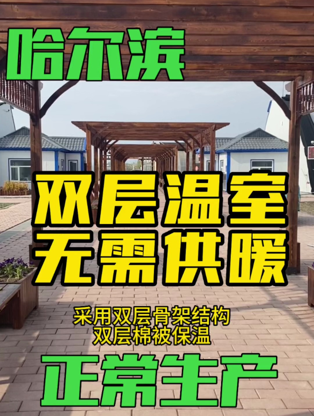 黑龙江哈尔滨建设双层智能温室,免供暖照常种菜
