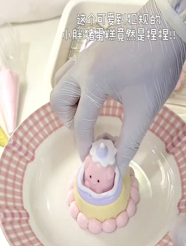 猪猪蛋糕捏捏自带水光肌,手感真的绝了