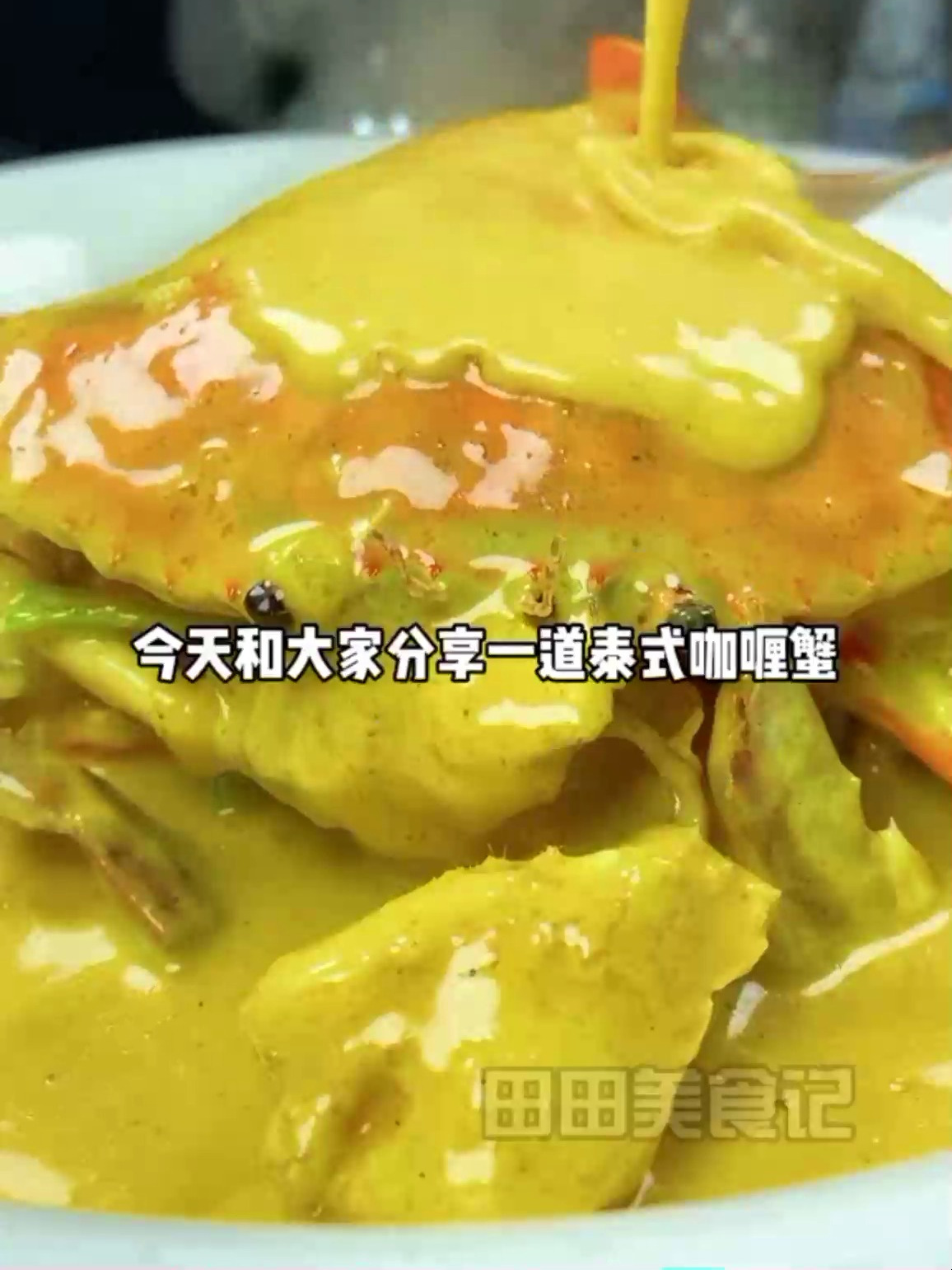 泰式咖喱蟹分享,咖喱汁配米饭绝了美食趣胃计划