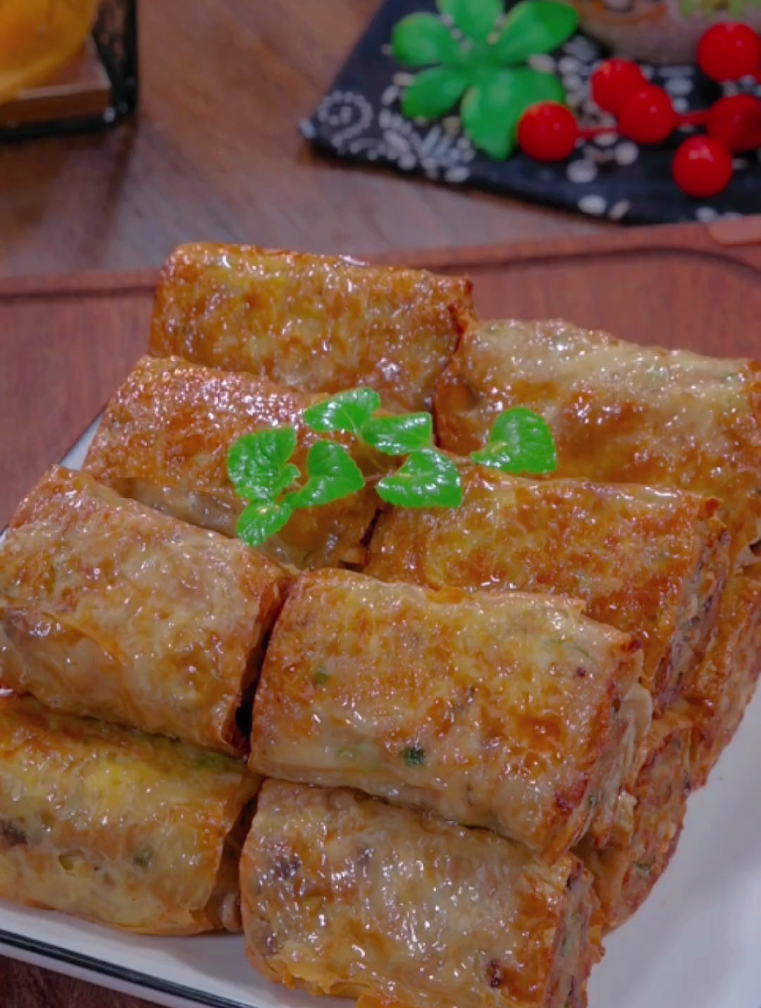 下次芋头买回家,你就像我这样做成香芋腐皮肉卷,外酥里嫩