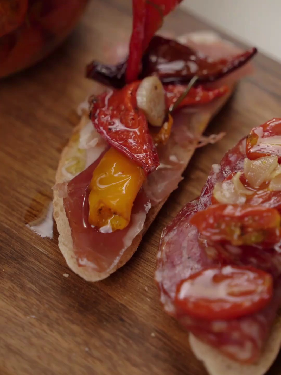 有一道万能西餐佐菜,经典地中海料理油浸小番茄油浸甜椒派对小食