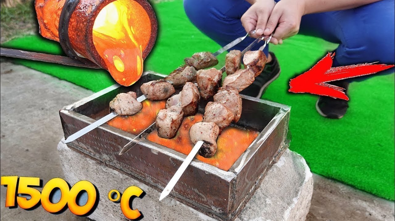 岩浆烤肉有多美味?小哥大胆一试,结果馋得流口水!