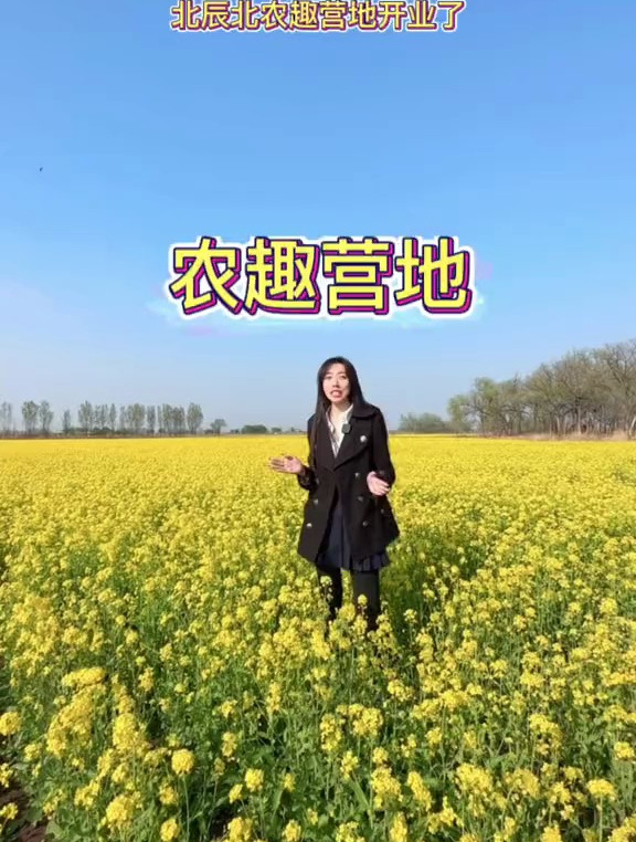 拍照出片的农场 营地,超大的油菜花海也太美了