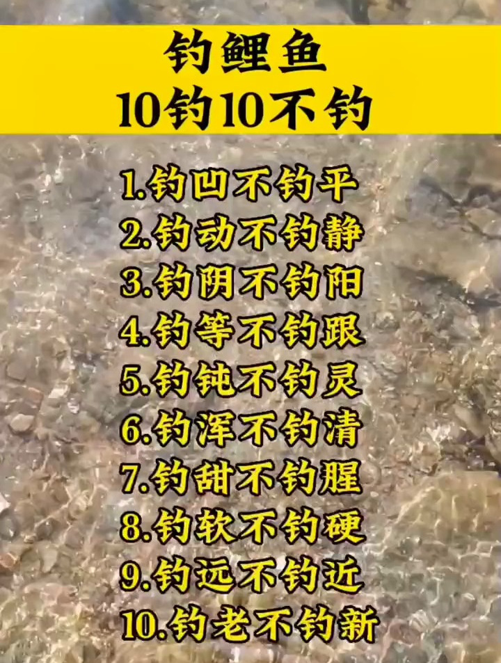 野钓鲤鱼十钓十不钓,遇到这些情况要知道怎么分辨!