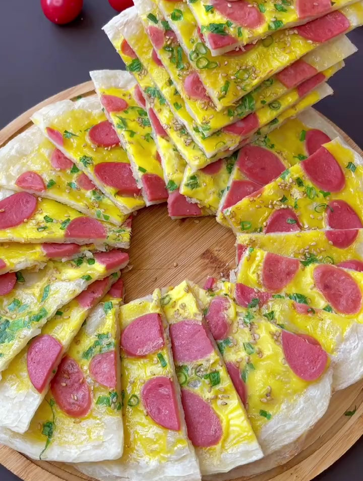 最简单的早餐饼,一看就会,全家人都爱吃
