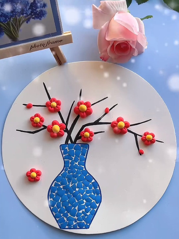 鸡蛋壳别扔,用它来做一幅好看的创意贴画吧!