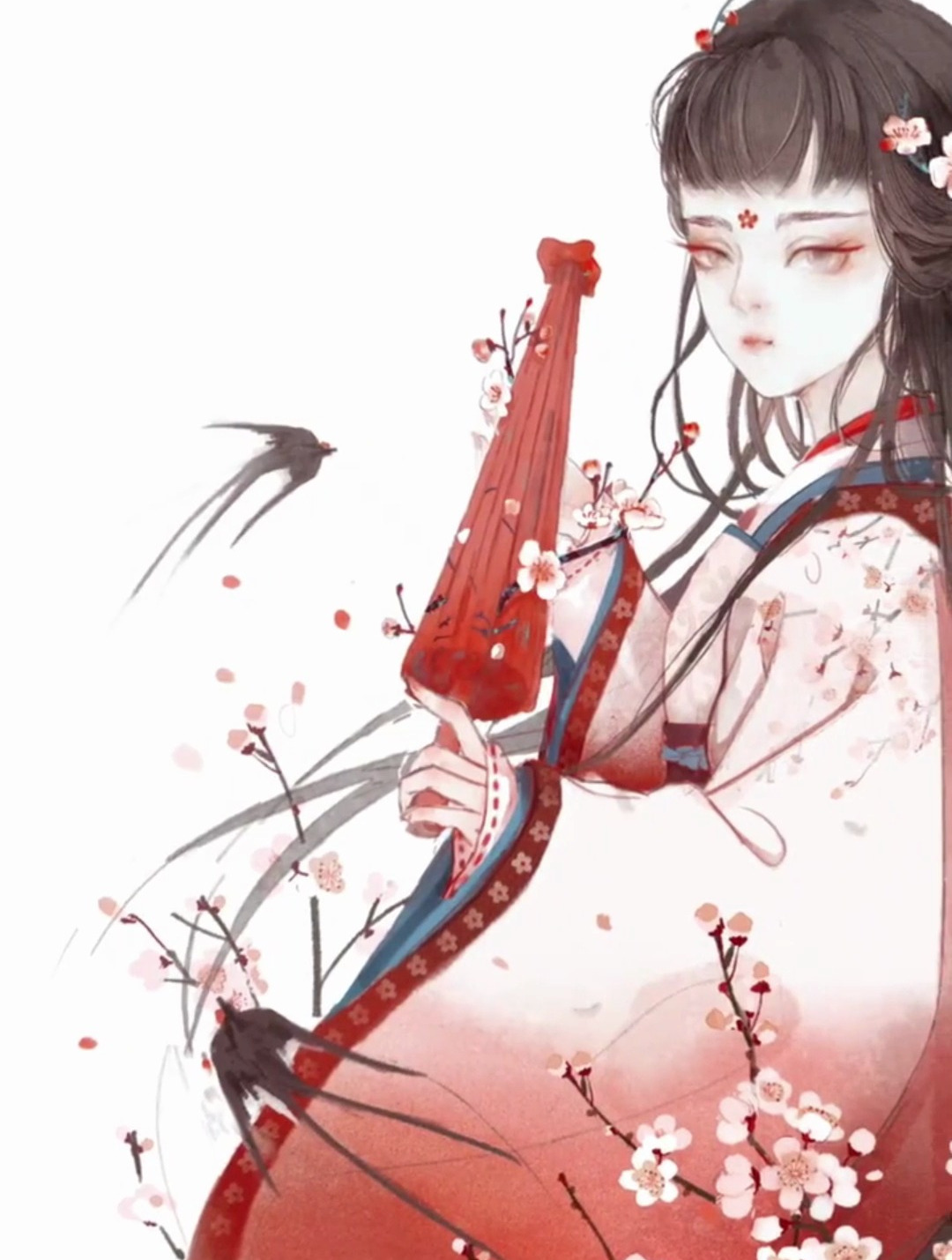 你有没有一直在等的人 手绘 古风插画