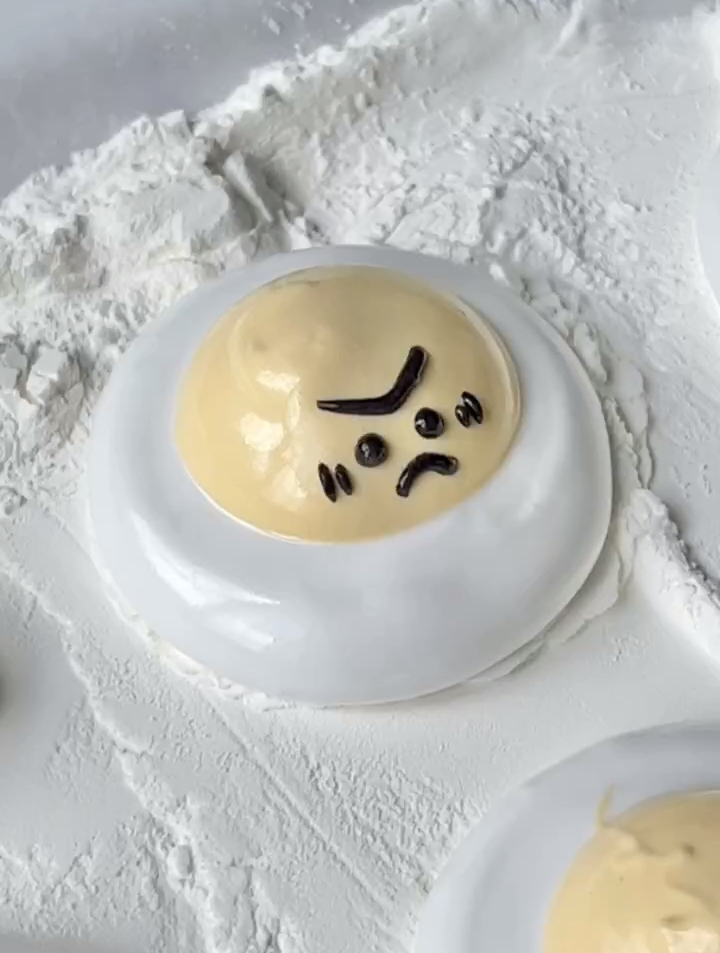 可爱表情包太阳蛋棉花糖 薄荷星球棉花糖 棉花糖 棉花糖制作