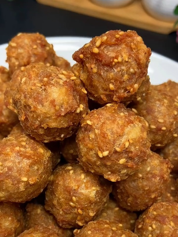 干炸丸子的做法 美食 年夜饭