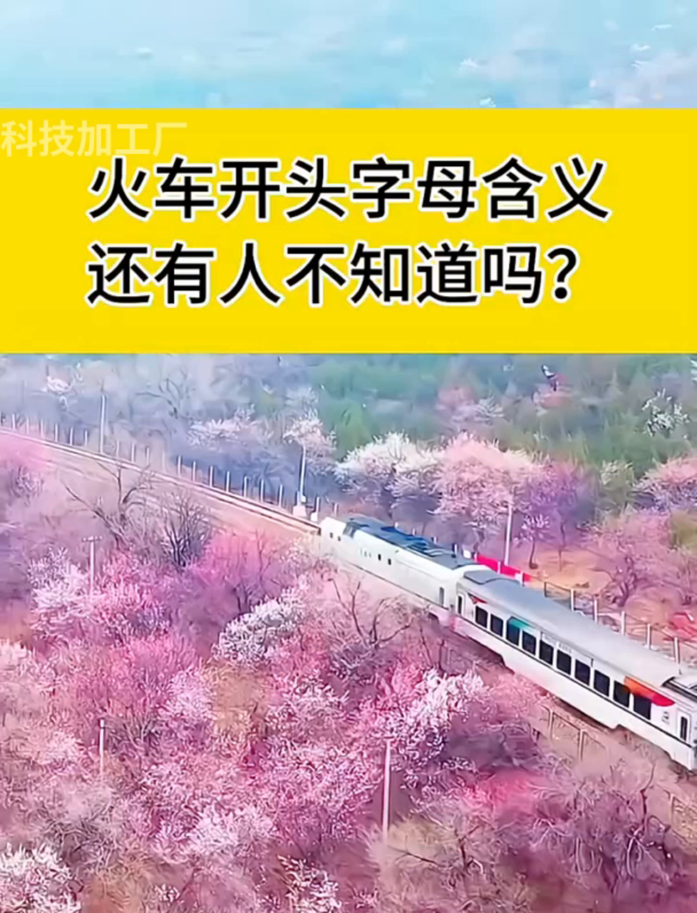 火车名字的首字母,你清楚不?
