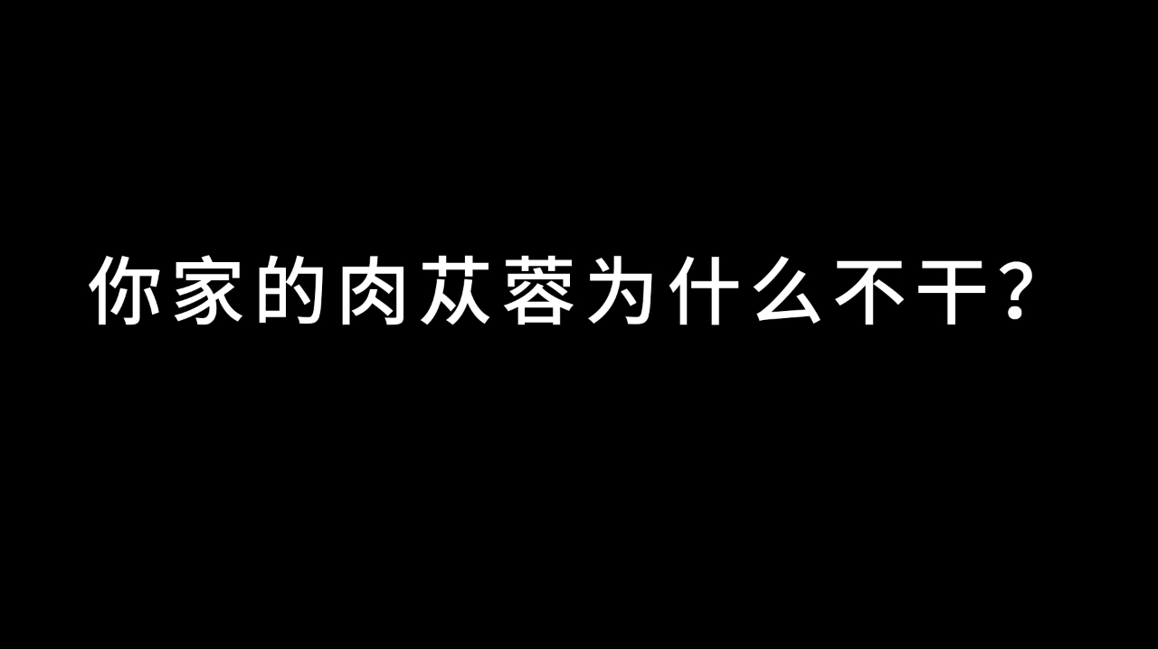 肉苁蓉为什么不干?为什么是发软的?