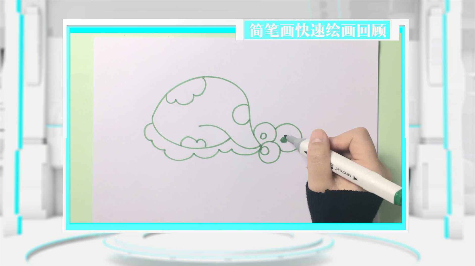 博卡简笔画:博卡老师画画了,画可爱的帽子,小朋友一起画吧
