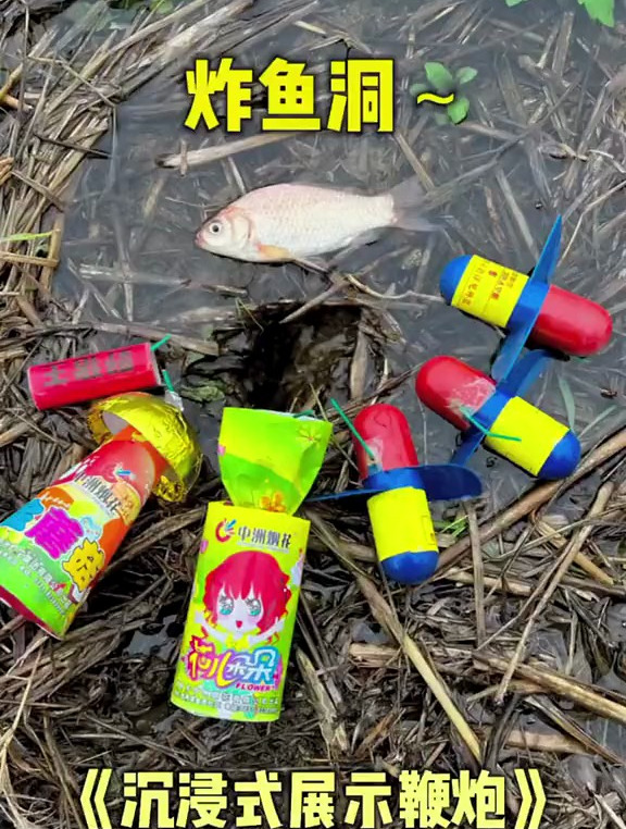 童年放鞭炮:听看官的要求,安排炸鱼洞