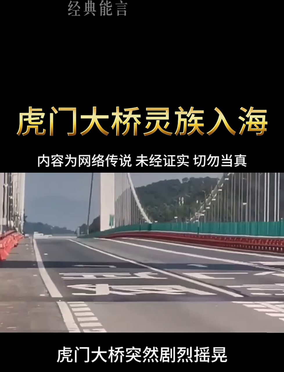 虎门大桥惊现神秘族群跳海事件