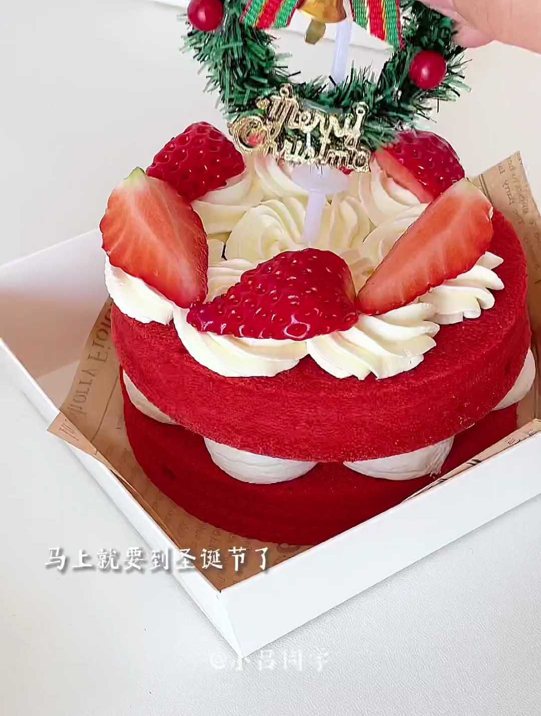 无需抹面的圣诞风小蛋糕 简简单单超简单