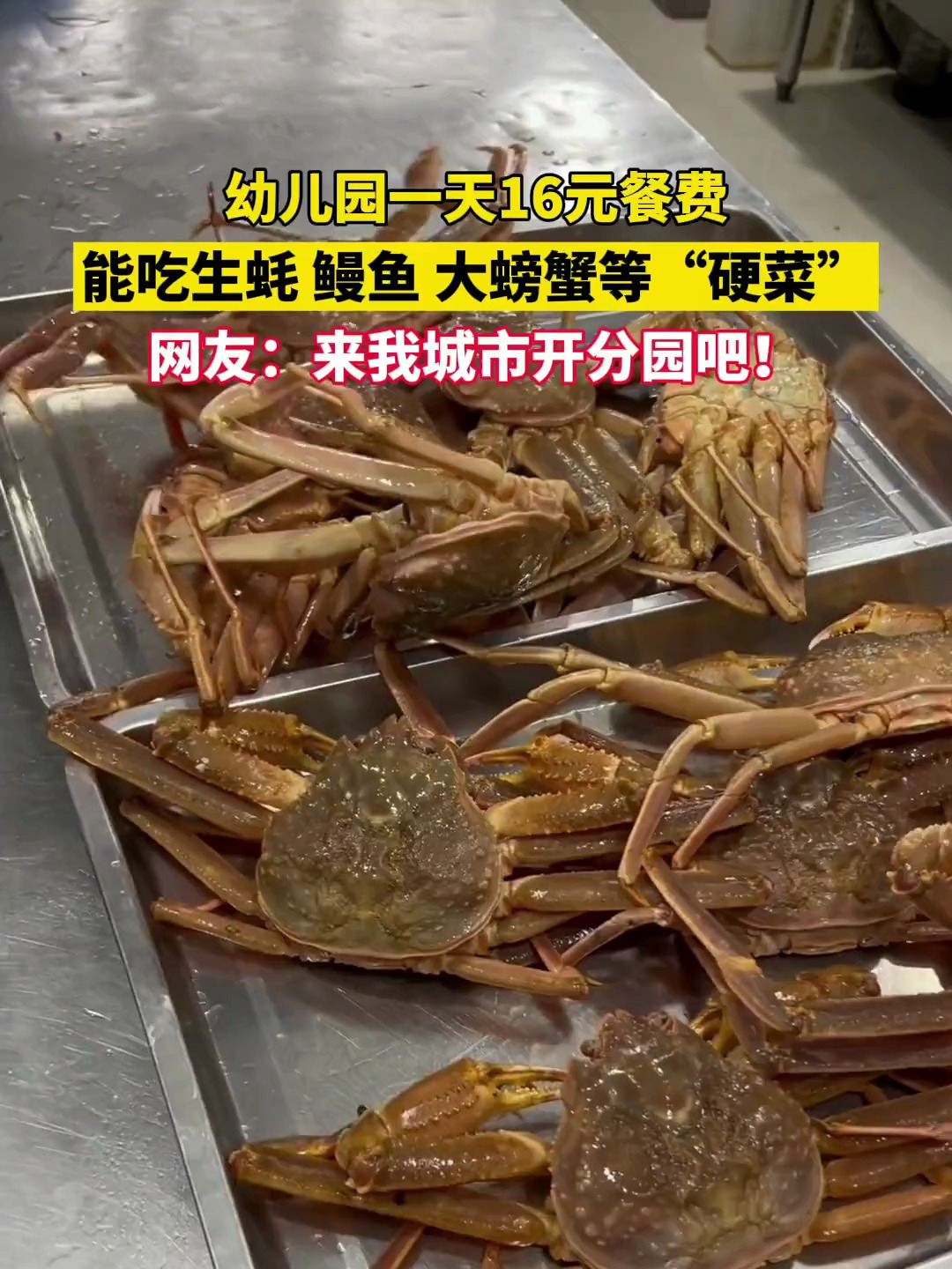 东北一幼儿园凭“硬菜”走红:餐费一天16元,每月22天总计352元。网友:300个月的宝宝