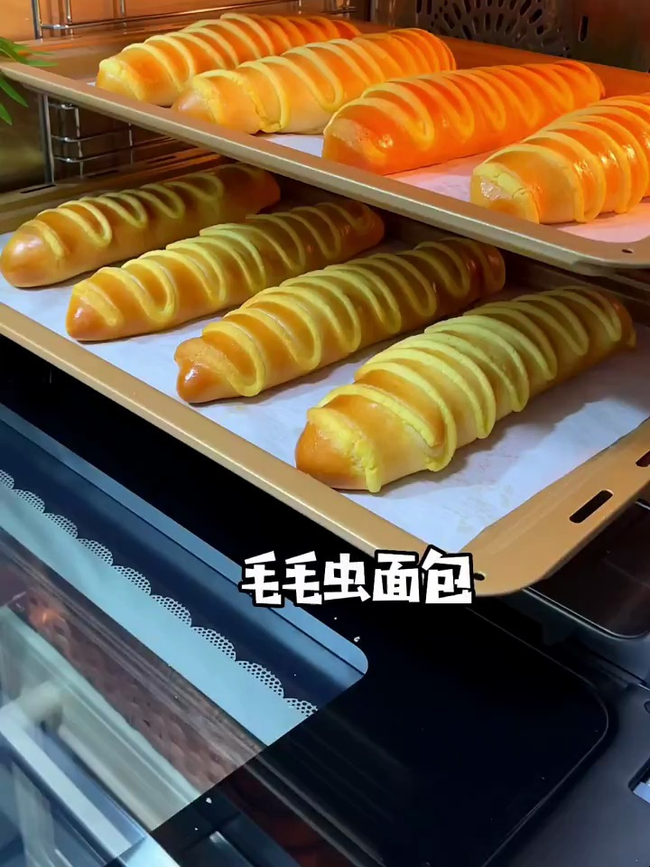 一次发酵毛毛虫面包 软萌又可爱 小白入门款