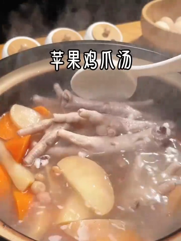 鸡爪汤和什么一起煲汤!