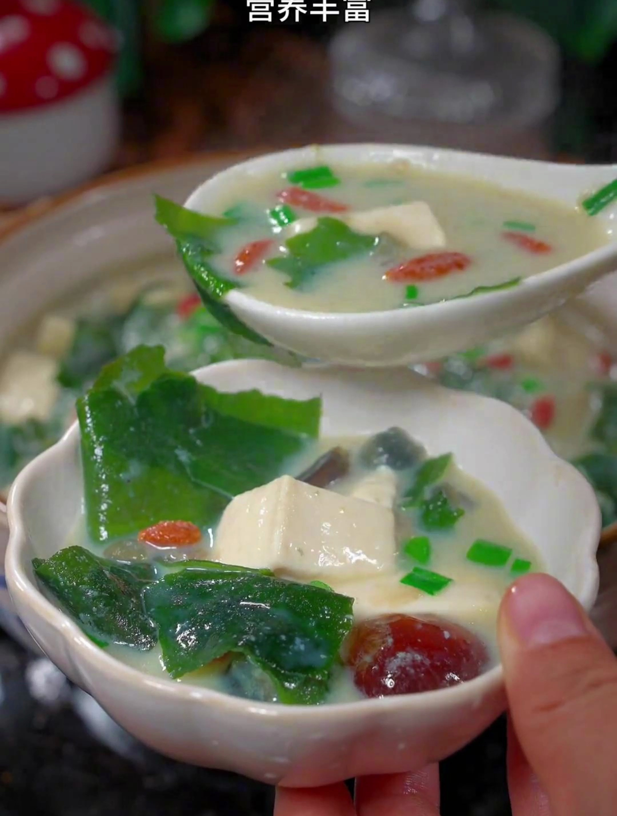 皮蛋裙带汤的简单做法