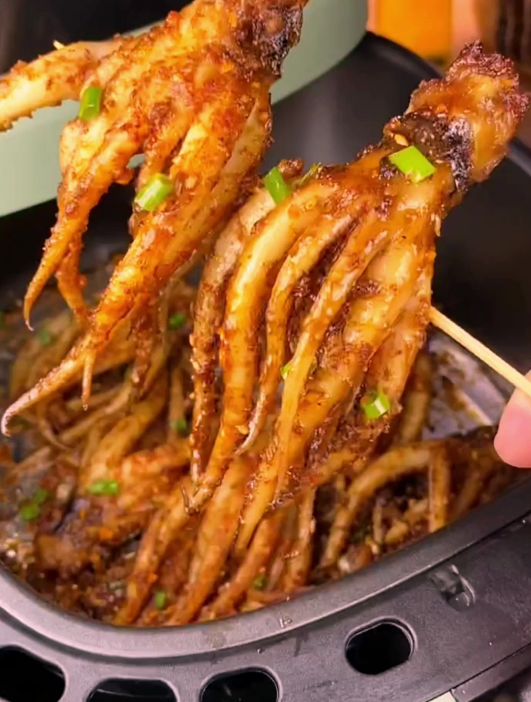空气炸锅美食烤鱿鱼,比烧烤店还要好吃