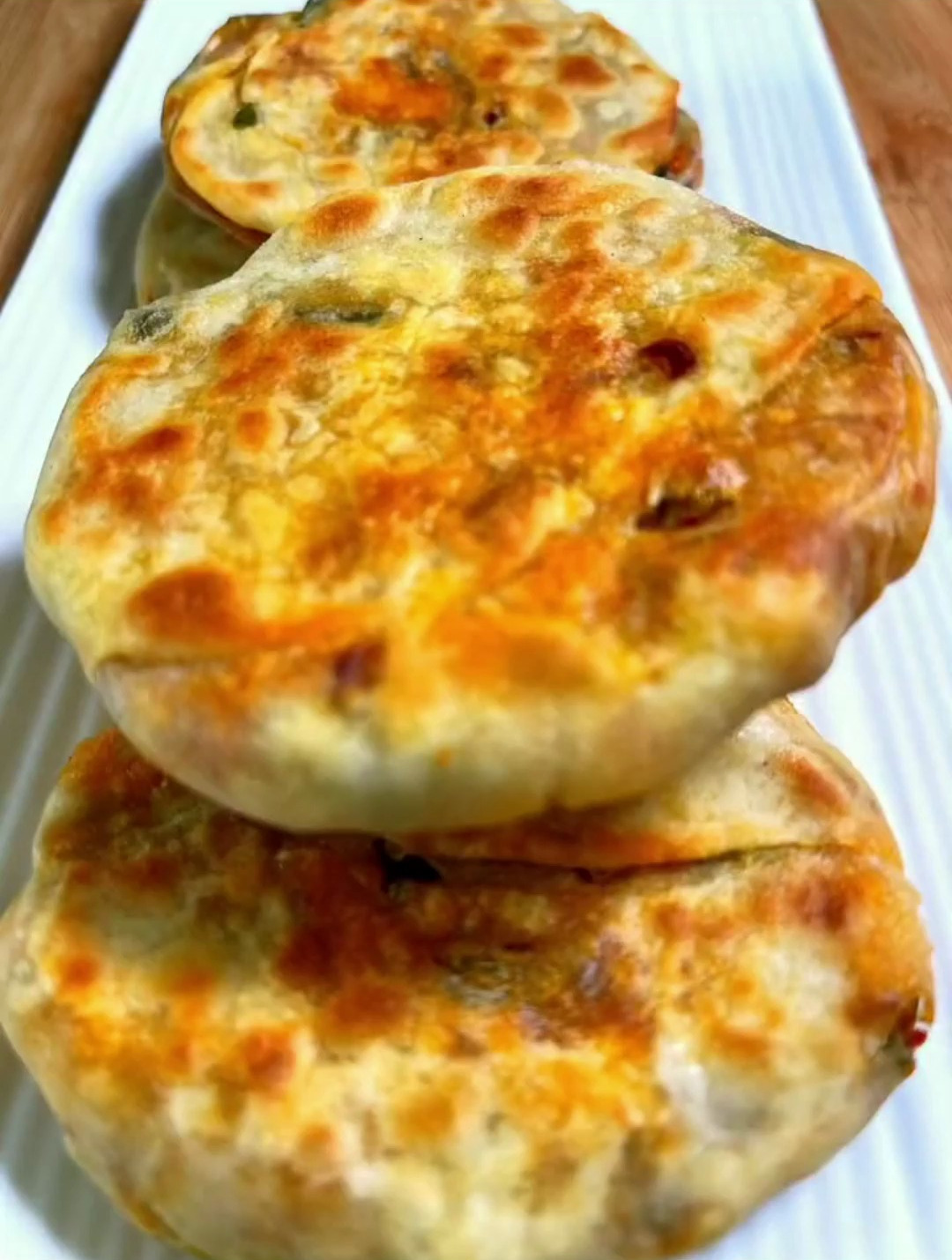 这样的葱油饼你会做吗