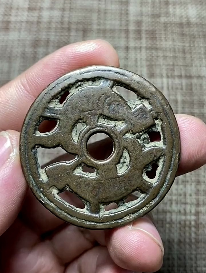 宋辽金双鱼花钱,传世美品,可以把玩
