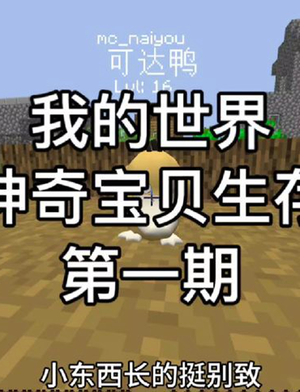 《我的世界》冒险:宝可梦生存挑战,首期抓可达鸭!