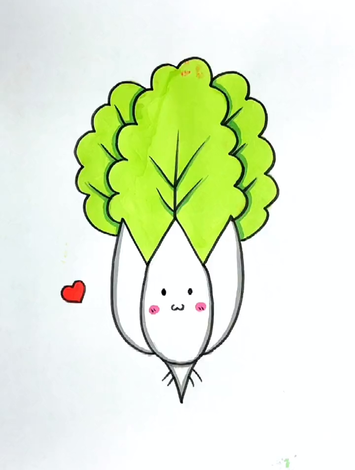 字母画大白菜,你学会了吗?