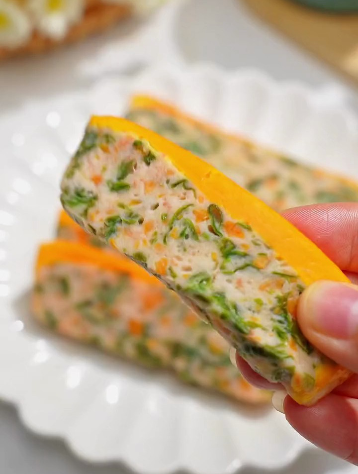 裙带菜鲜虾糕,软嫩鲜香,孩子爱吃