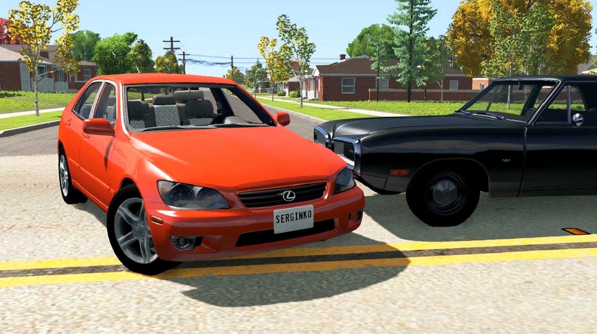 [图]BeamNG:模拟各种小轿车在岔路口侧面撞车追尾撞车,画面太酸爽啦