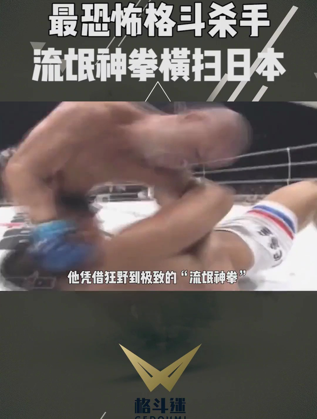 他是世界格斗届最恐怖的野兽派杀手,凭借流氓神拳横扫日本