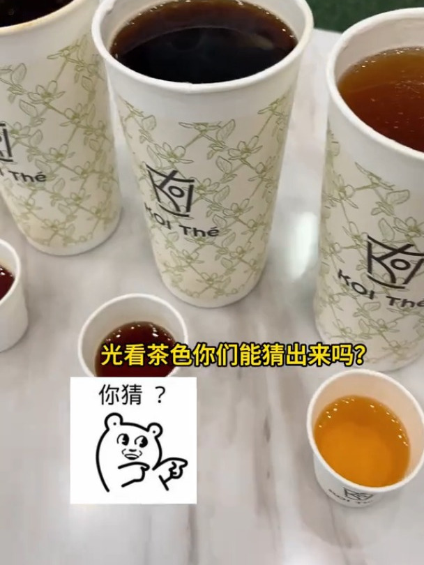 盲喝挑战!KOI奶茶茶底猜猜猜!
