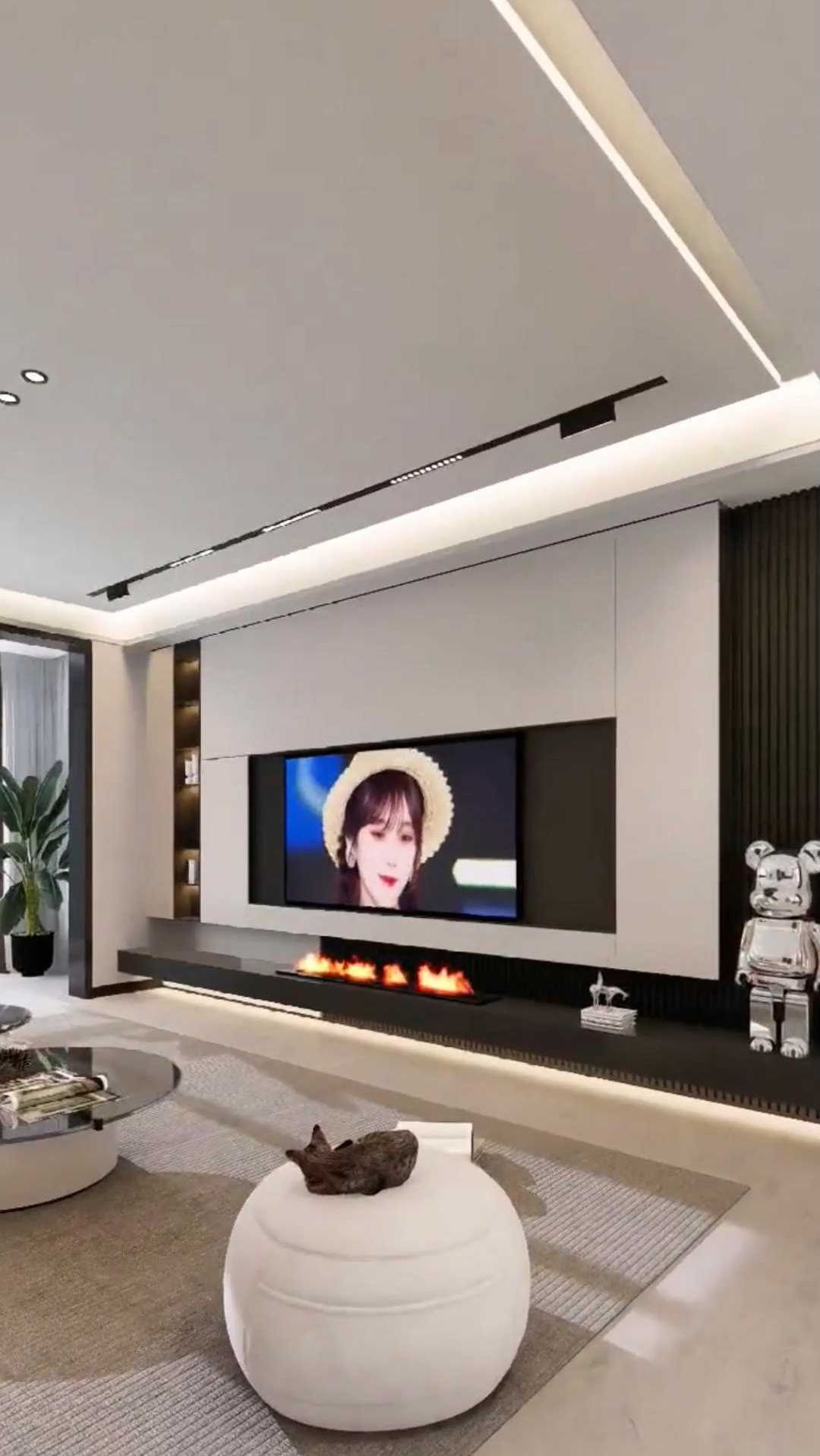 122㎡黑白灰简约现代风装修案例,酷飒出圈