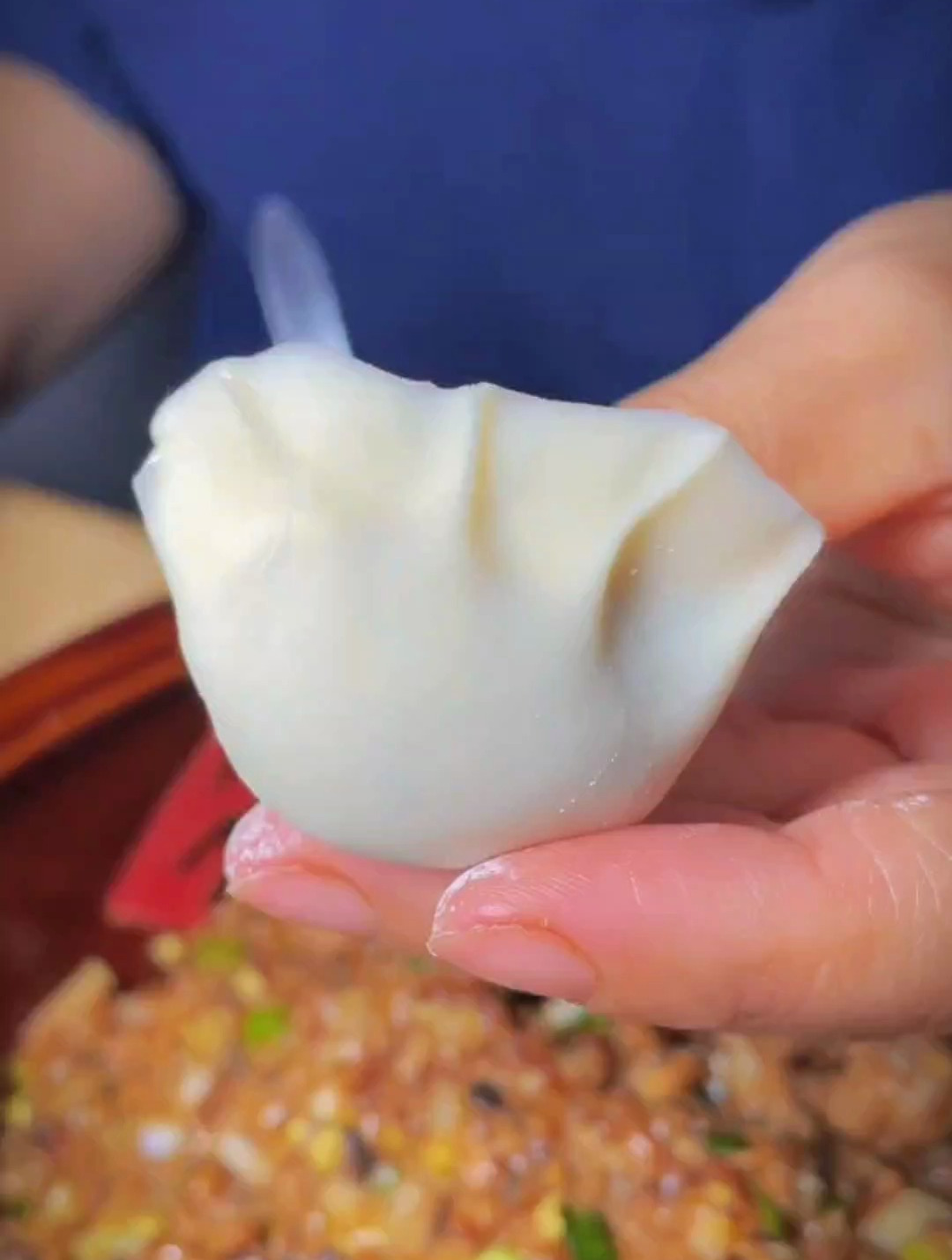 今天教你们一个幼儿园小朋友都会包的饺子做法,真的是一看就会