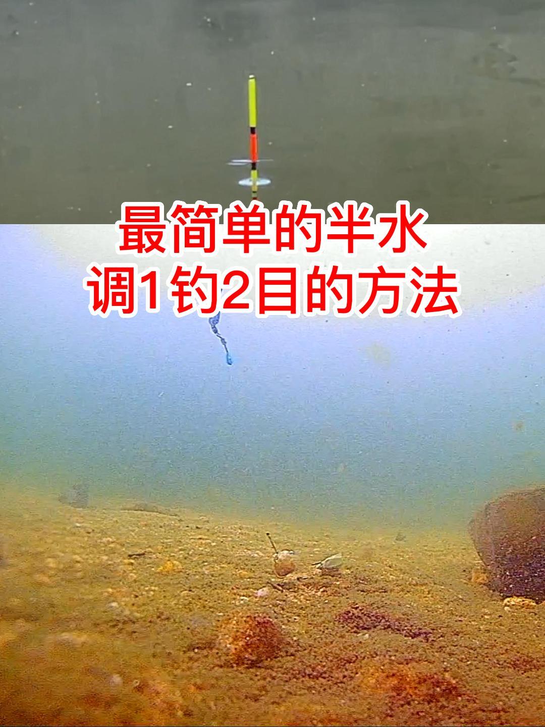最简单的半水调1钓2目的方法