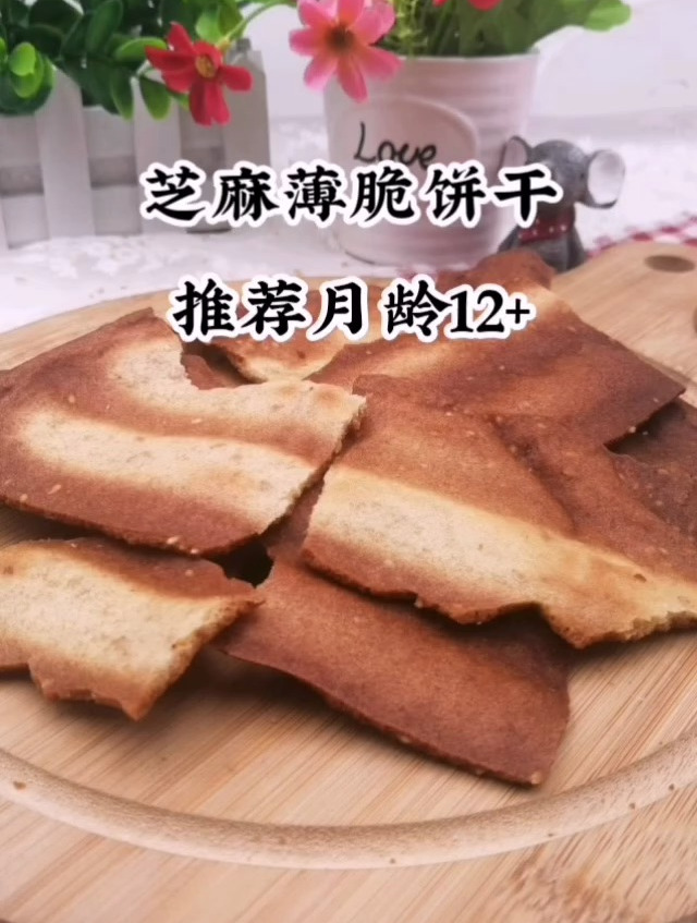 教你在家给自制芝麻瓦片,咬一口嘎嘣脆