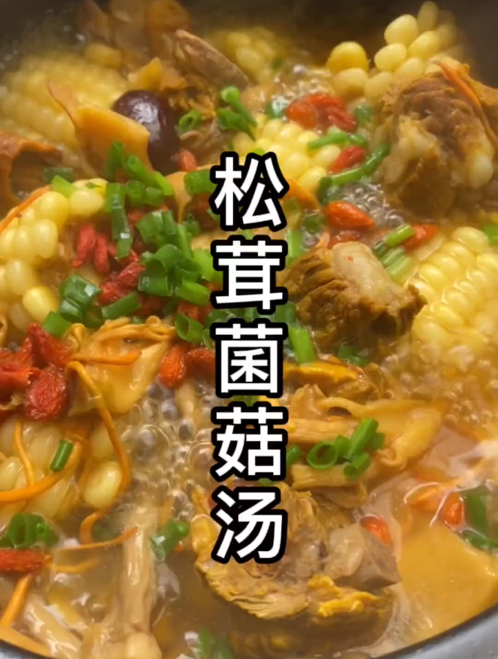 松茸菌菇汤的做法,搭配排骨美味又养生,做法非常简单