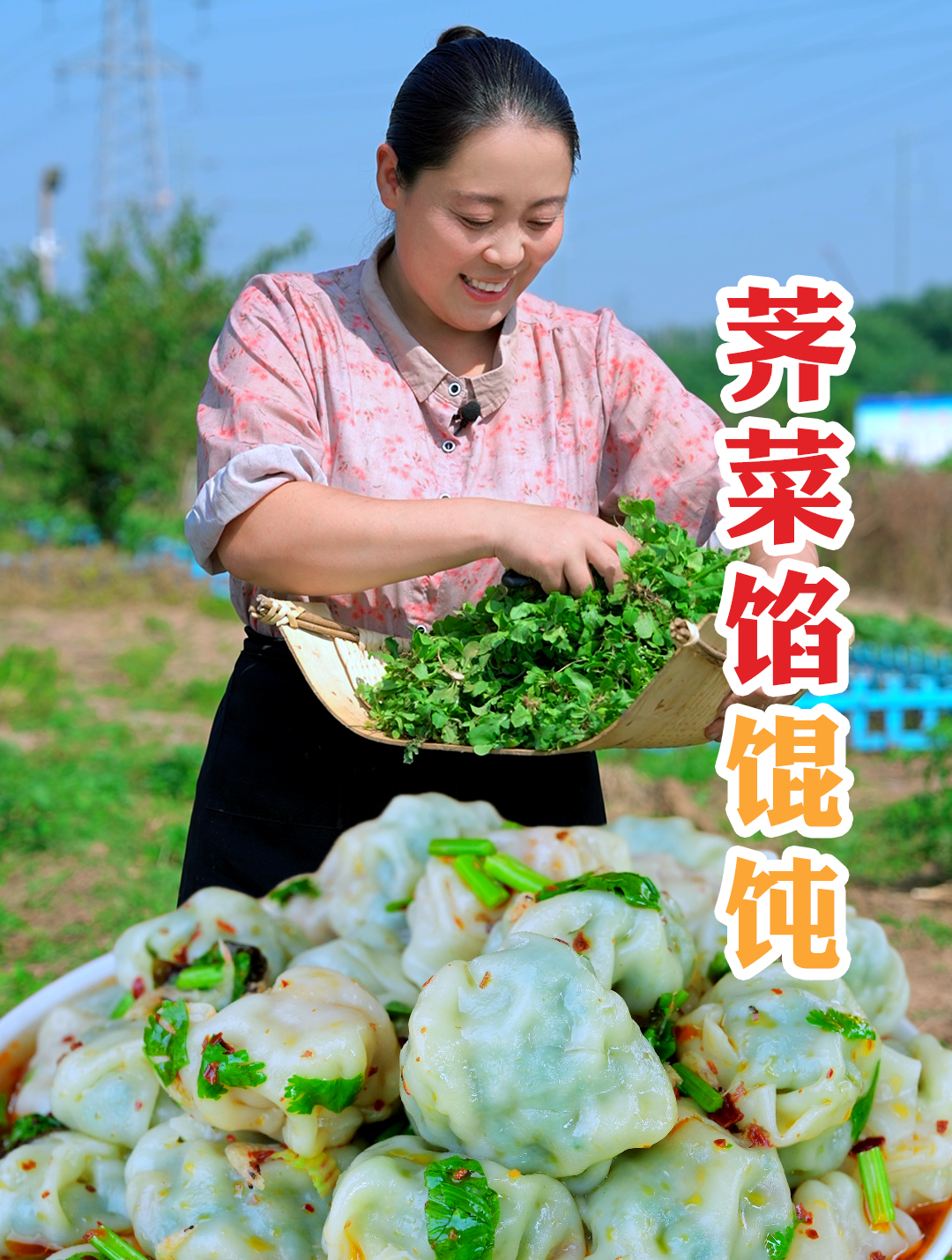 荠菜大馄饨,简单美味又好吃,一起来试试吧