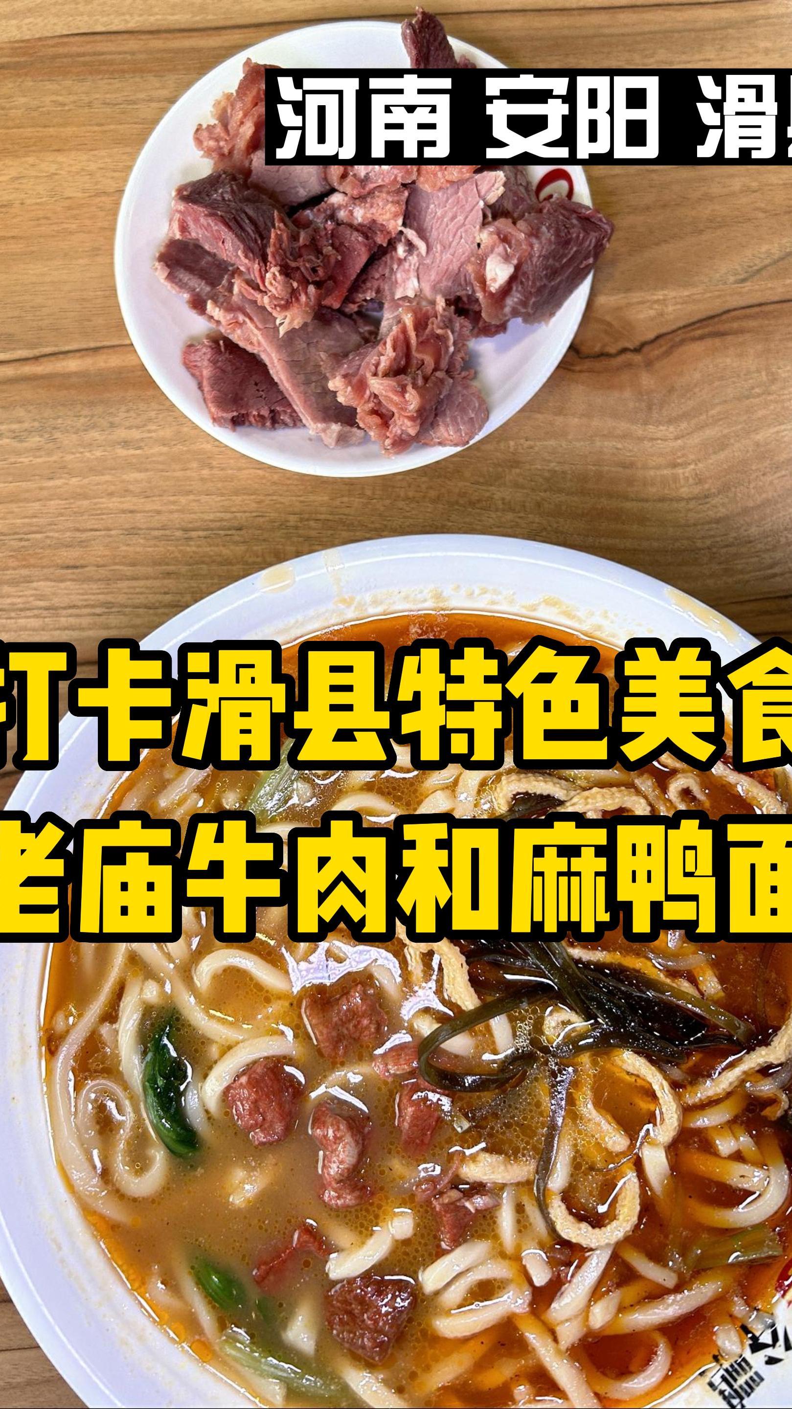 河南安阳滑县的特色名吃麻鸭面,13块钱一大碗,好吃到停不下来