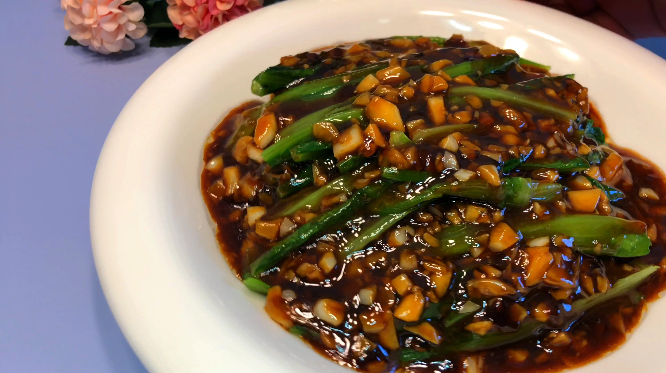 蚝油蒜蓉油麦菜家常做法,脆嫩鲜香真心好吃,学会不用再去饭店买