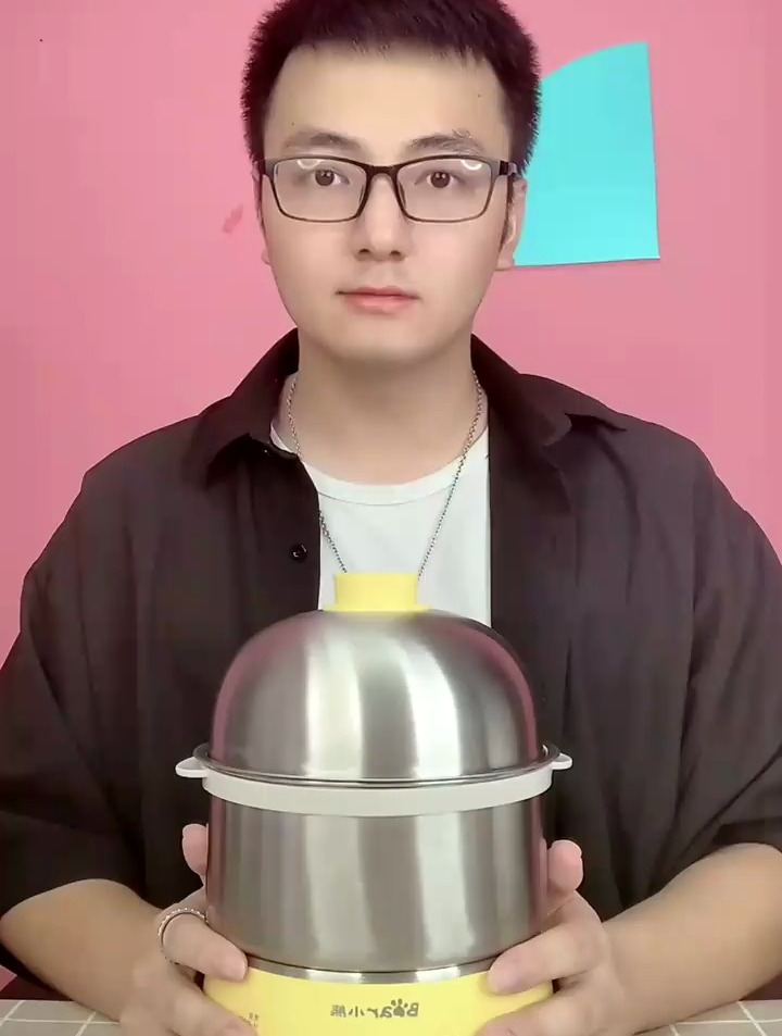 小熊煮蛋器,304食品级不锈钢制造,蒸煮安全吃的放心