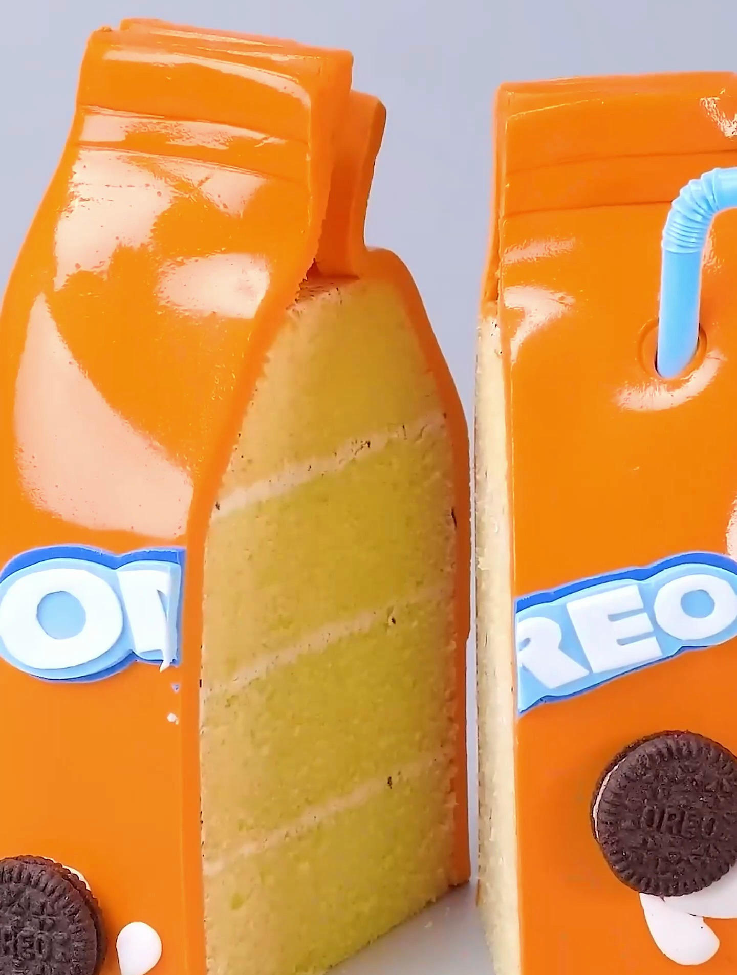 视觉解压:制作的这个奶瓶形状的蛋糕,喜欢吗?