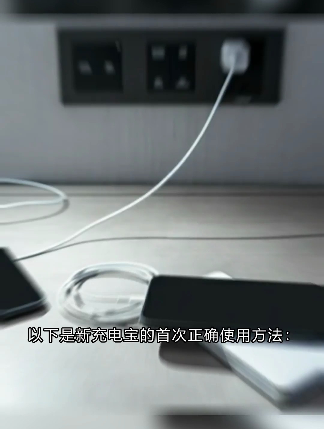 新充电宝首次正确用法