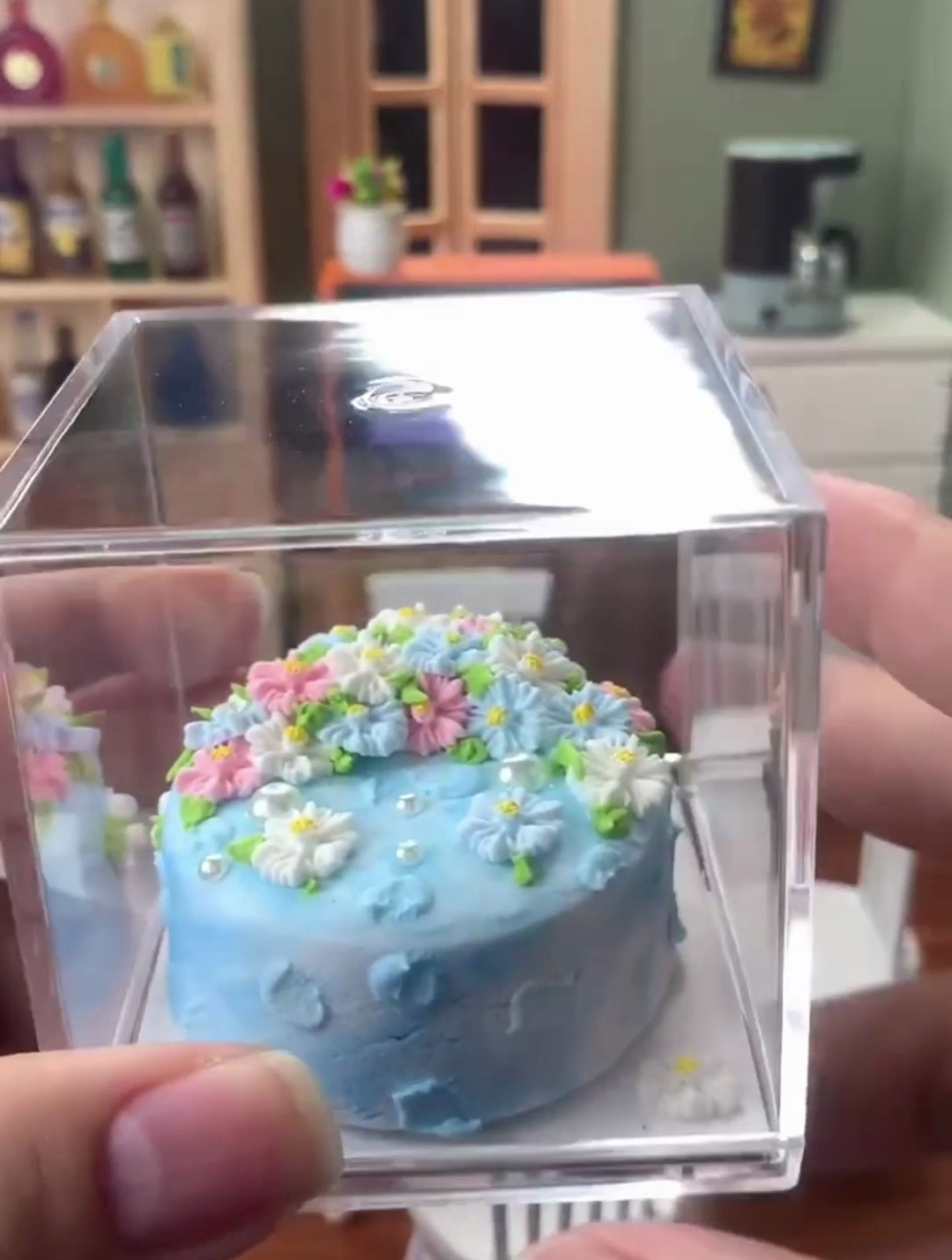 迷你厨房最小鲜花蛋糕